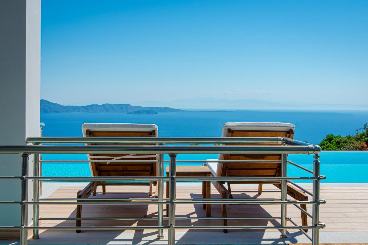 Villa Despina - Marathia View Private Luxury Villa Marathias  ภายนอก รูปภาพ